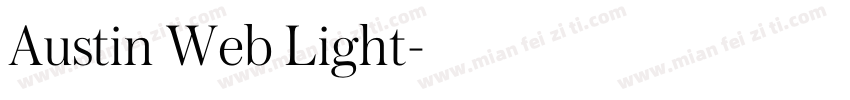 Austin Web Light字体转换